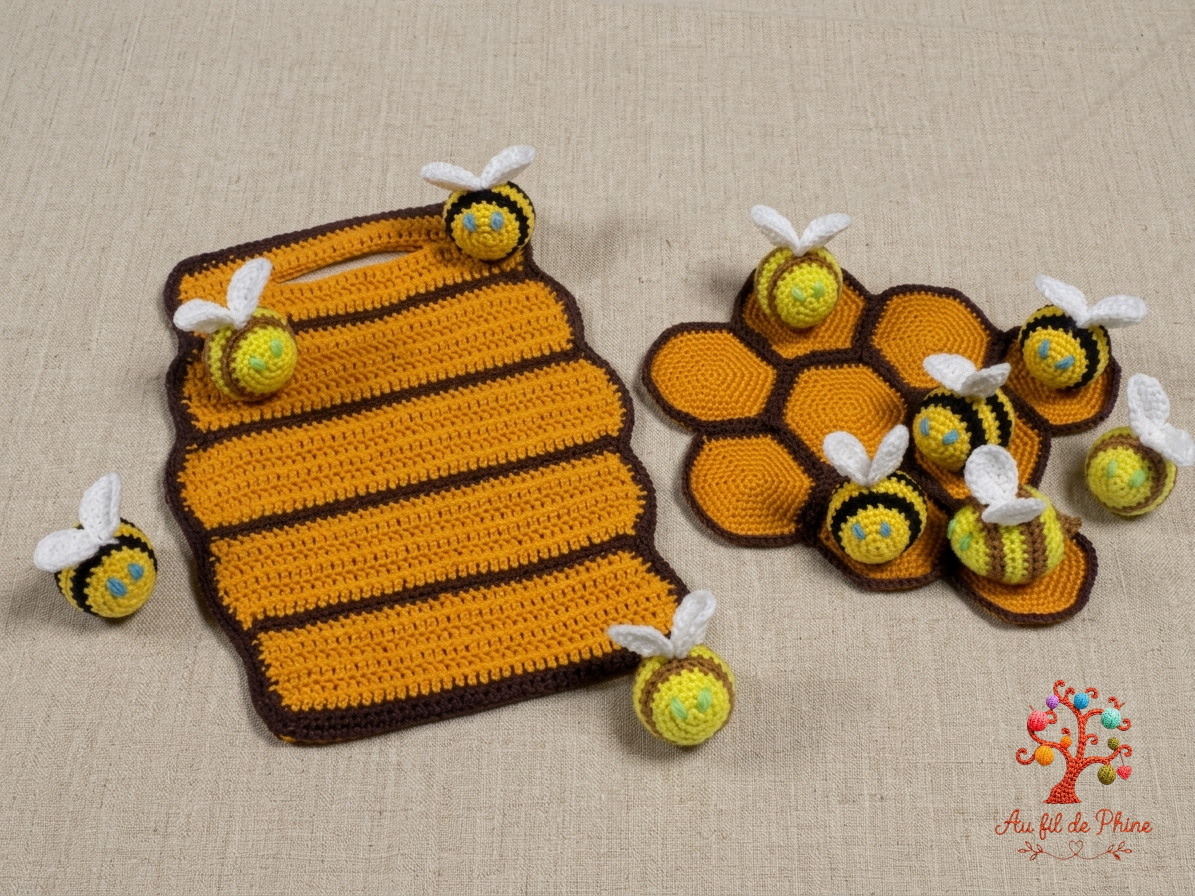 Jeu de morpion "Abeille"