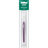 Crochet métallique avec poignée plastique gründl