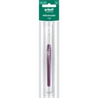 Crochet métallique avec poignée plastique gründl