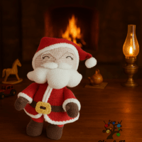 Duo Iconique de Noël au Crochet : Le Père et la Mère Noël